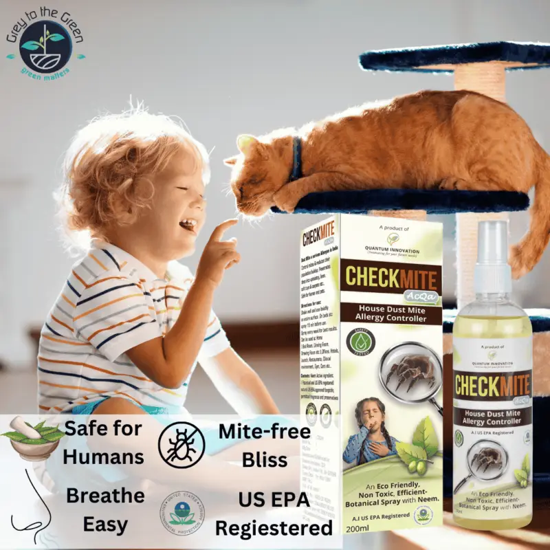 A Game-Changer for Dust mites Allergy Prevention Checkmite: The safe and effective way to control dust mites and enjoy a healthy home