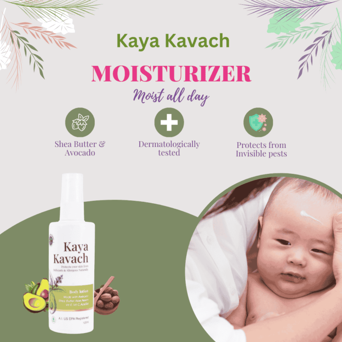 Kaya Kavach Moisturizer – A natural body lotion with Shea Butter and Avocado for all-day hydration and skin protection